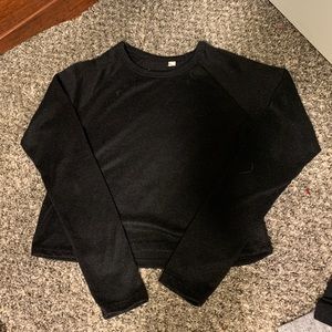 black sweater